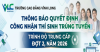 Quyết định công nhận thí sinh trúng tuyển trình độ Trung cấp Đợt 2, năm 2026