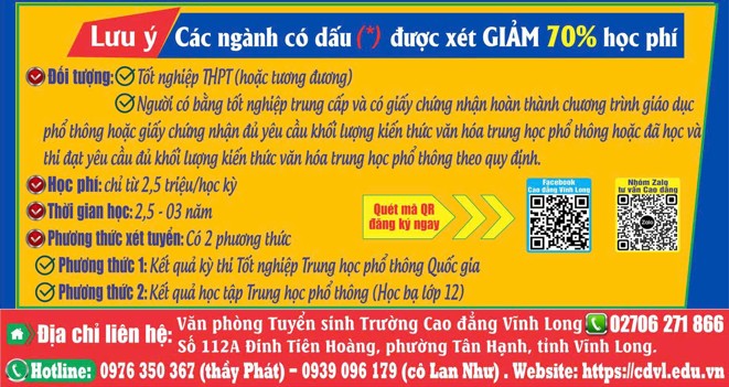 <h3>Tuyển sinh Cao đẳng chính quy năm 2026</h3>